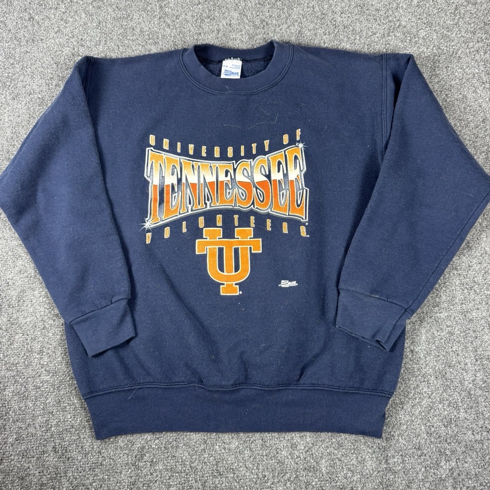 Vtg University of Tennessee Vols Crewneck Sweatshirt Navy Salem Sportswear USA